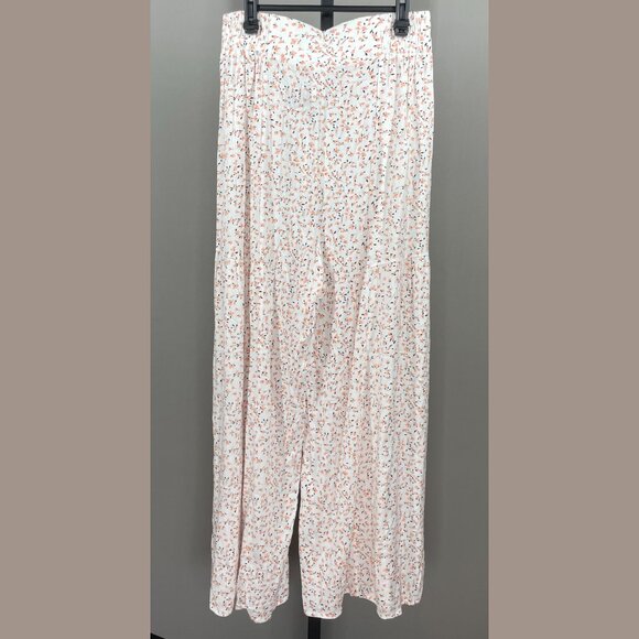 NEW Kendall & Kylie Pants Womens Medium pink floral wide leg cottage - Picture 8 of 10